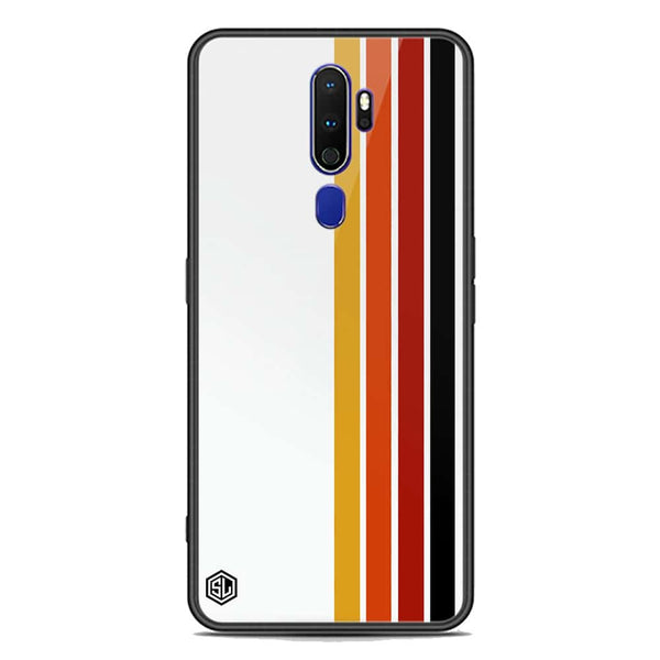 Retro Stripes Series Soft Phone Case - Premium Glass Case - Oppo A9 2020