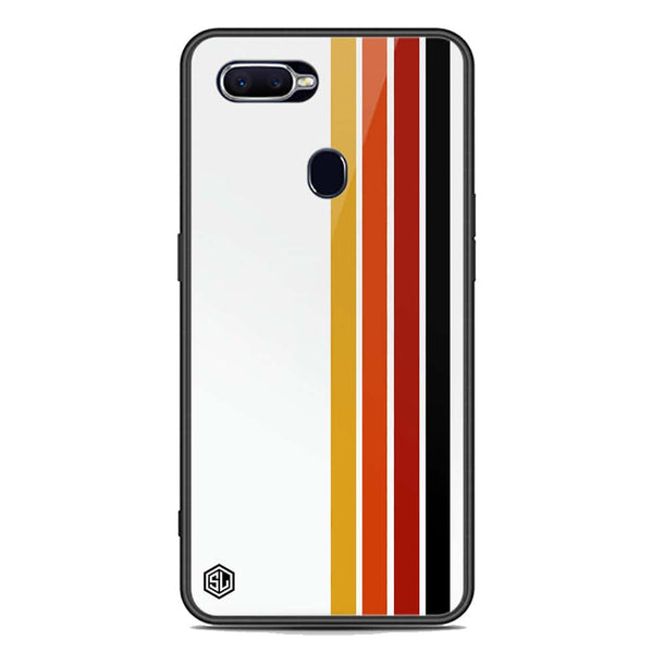 Retro Stripes Series Soft Phone Case - Premium Glass Case - Oppo A7x
