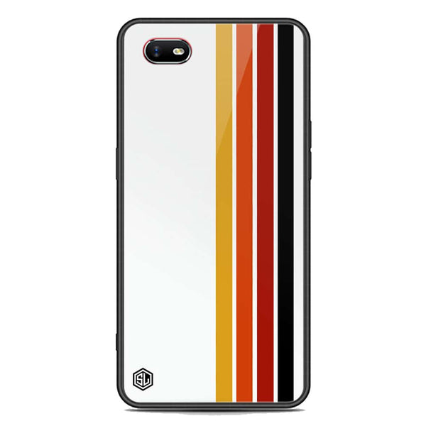 Retro Stripes Series Soft Phone Case - Premium Glass Case - Oppo A1k