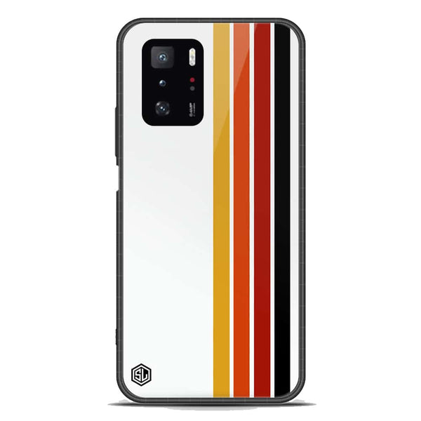 Retro Stripes Series Soft Phone Case - Premium Glass Case - Xiaomi Redmi Note 10 Pro 5G