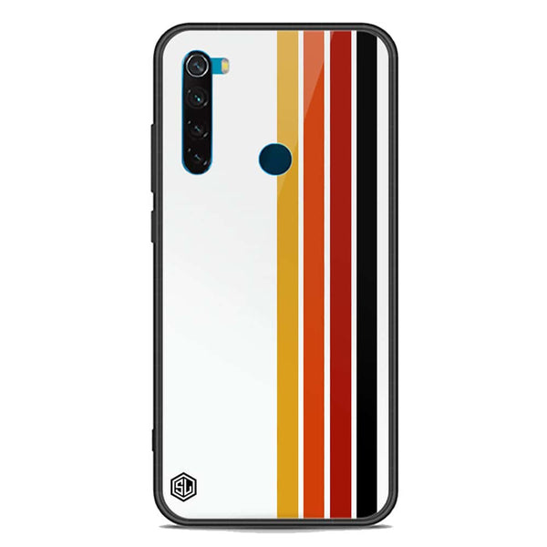 Retro Stripes Series Soft Phone Case - Premium Glass Case - Xiaomi Redmi Note 8 2021