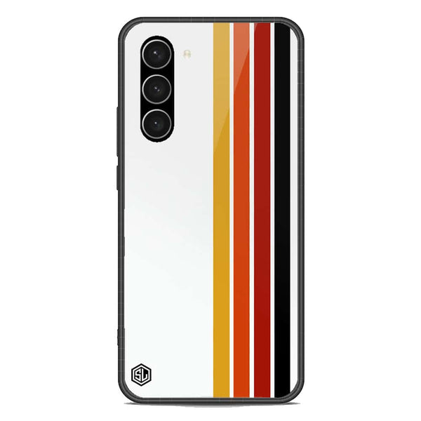 Retro Stripes Series Soft Phone Case - Premium Glass Case - Samsung Galaxy S23 5G