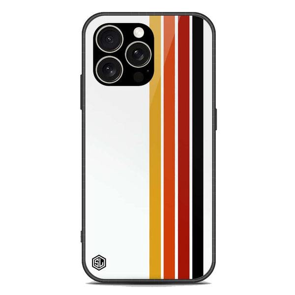 Retro Stripes Series Soft Phone Case - Premium Glass Case - iPhone 15 Pro