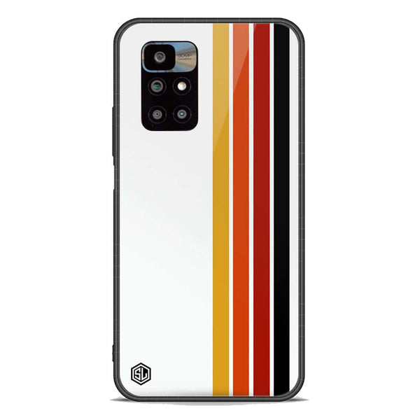 Retro Stripes Series Soft Phone Case - Premium Glass Case - Xiaomi Redmi 10