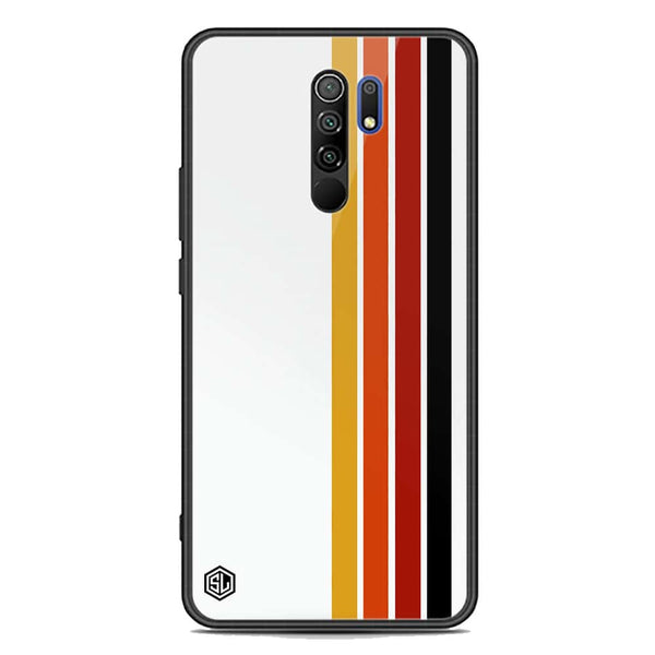Retro Stripes Series Soft Phone Case - Premium Glass Case - Xiaomi Redmi 9 Prime