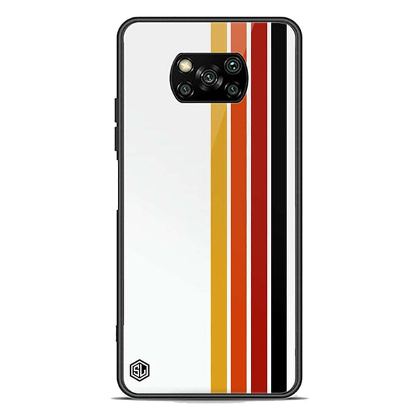 Retro Stripes Series Soft Phone Case - Premium Glass Case - Xiaomi Poco X3
