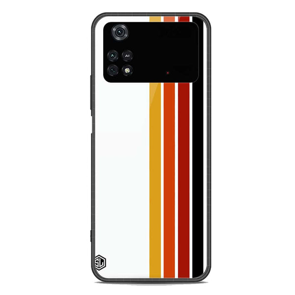 Retro Stripes Series Soft Phone Case - Premium Glass Case - Xiaomi Poco M4 Pro 5G