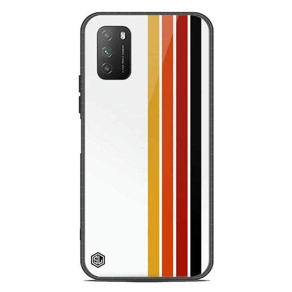 Retro Stripes Series Soft Phone Case - Premium Glass Case - Xiaomi Poco M3