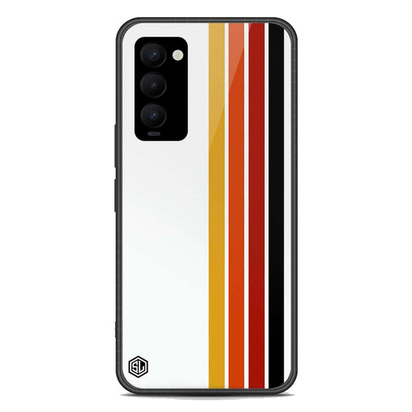 Retro Stripes Series Soft Phone Case - Premium Glass Case - Tecno Camon 18 Premier