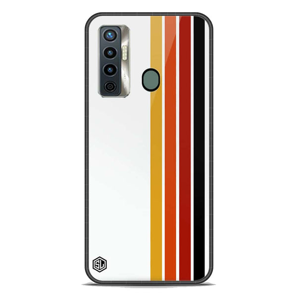 Retro Stripes Series Soft Phone Case - Premium Glass Case - Tecno Camon 17