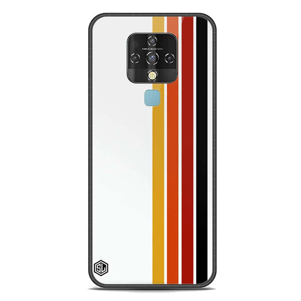 Retro Stripes Series Soft Phone Case - Premium Glass Case - Tecno Camon 16