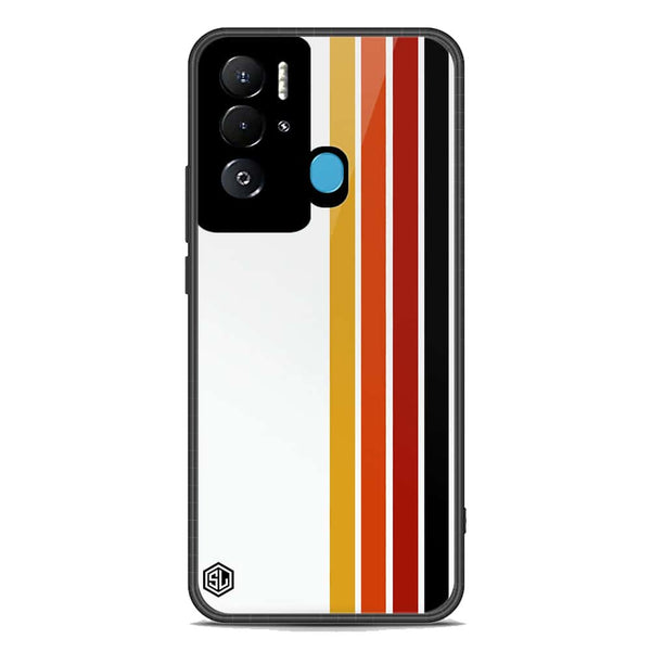 Retro Stripes Series Soft Phone Case - Premium Glass Case - Tecno Pova Neo