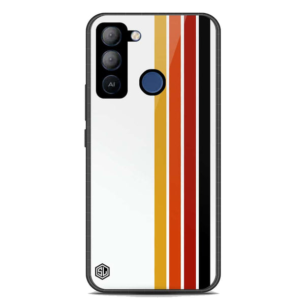 Retro Stripes Series Soft Phone Case - Premium Glass Case - Tecno Pop 5 LTE