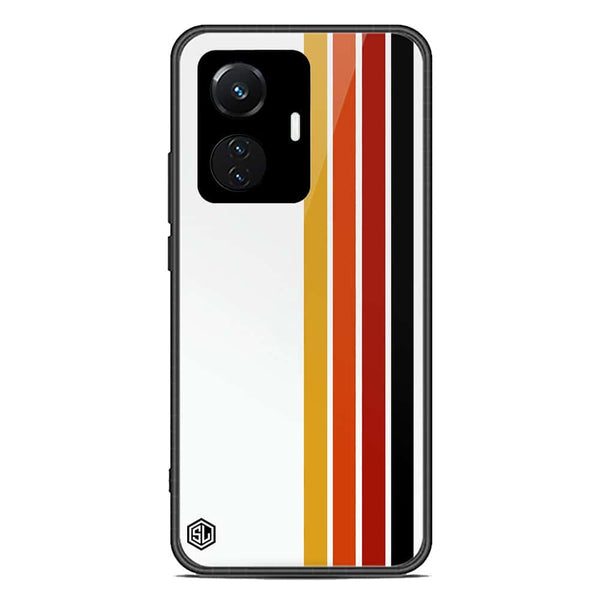 Retro Stripes Series Soft Phone Case - Premium Glass Case - Vivo Y55 4G