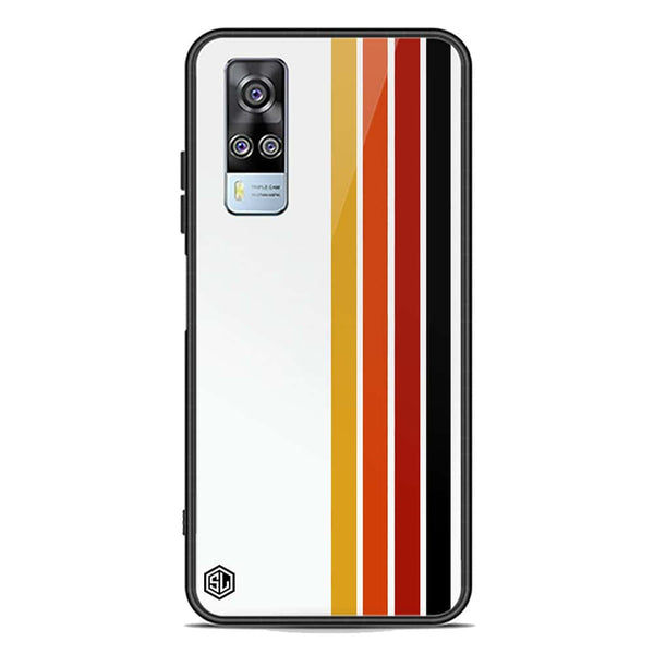 Retro Stripes Series Soft Phone Case - Premium Glass Case - Vivo Y51 (2020 December)