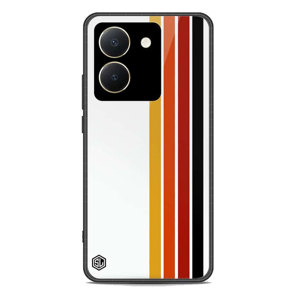 Retro Stripes Series Soft Phone Case - Premium Glass Case - Vivo Y36 4G