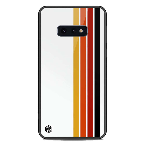 Retro Stripes Series Soft Phone Case - Premium Glass Case - Samsung Galaxy S10e