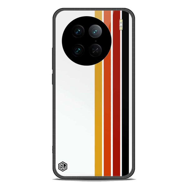 Retro Stripes Series Soft Phone Case - Premium Glass Case - Vivo X90 Pro