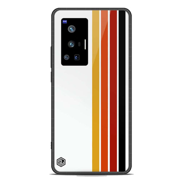Retro Stripes Series Soft Phone Case - Premium Glass Case - Vivo X70 Pro