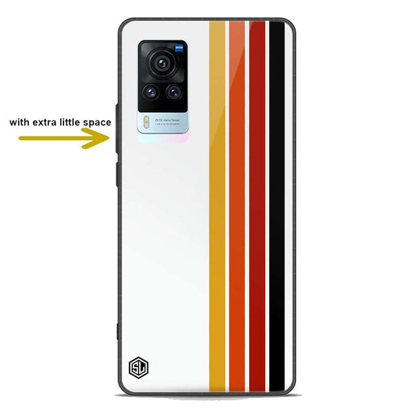 Retro Stripes Series Soft Phone Case - Premium Glass Case - Vivo X60