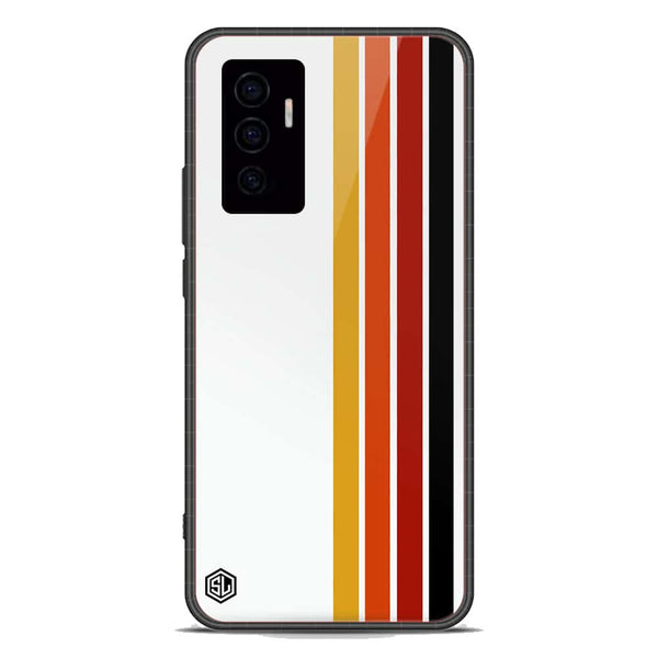 Retro Stripes Series Soft Phone Case - Premium Glass Case - Vivo V23e