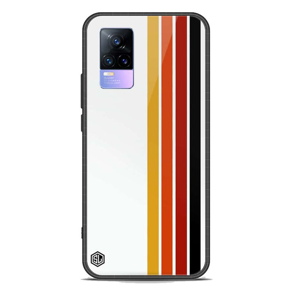 Retro Stripes Series Soft Phone Case - Premium Glass Case - Vivo V21e
