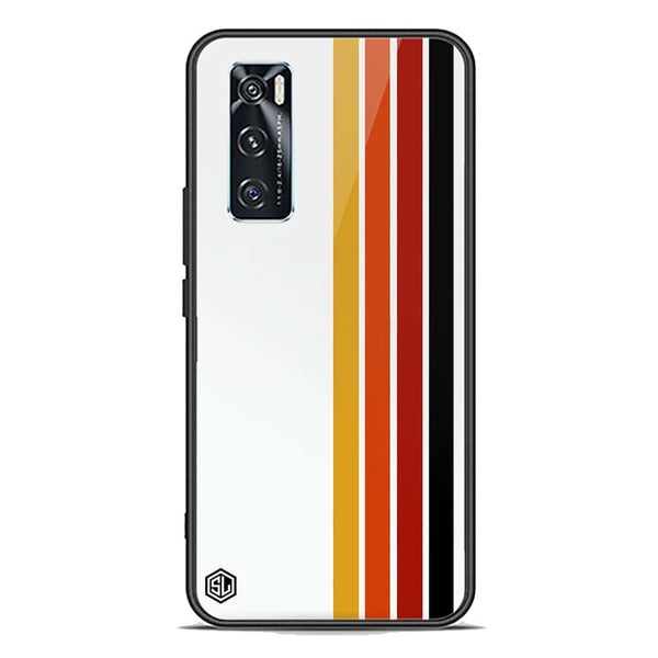 Retro Stripes Series Soft Phone Case - Premium Glass Case - Vivo V20 SE