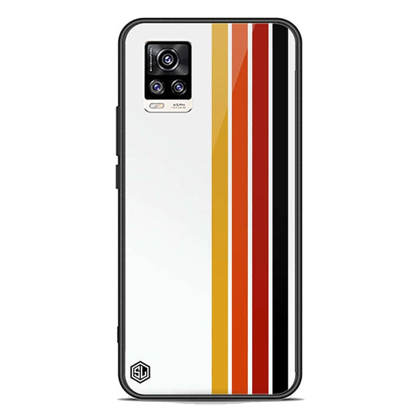 Retro Stripes Series Soft Phone Case - Premium Glass Case - Vivo V20