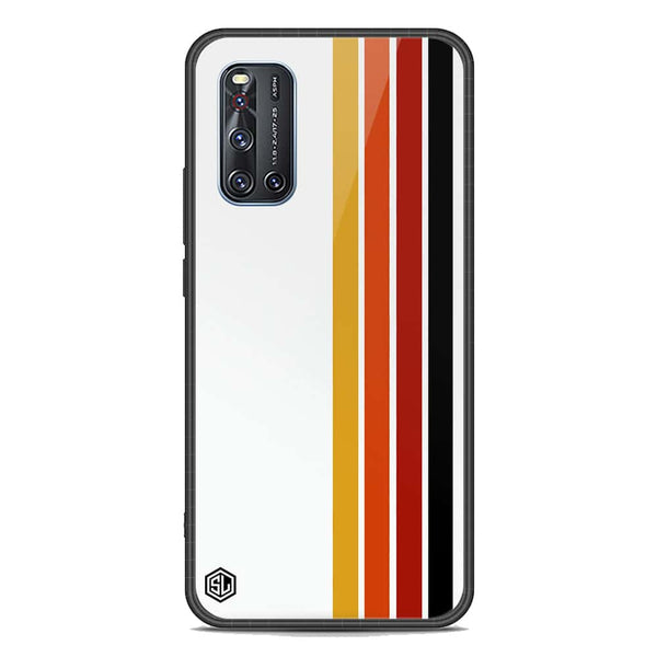 Retro Stripes Series Soft Phone Case - Premium Glass Case - Vivo V19