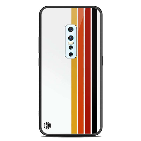 Retro Stripes Series Soft Phone Case - Premium Glass Case - Vivo V17 Pro