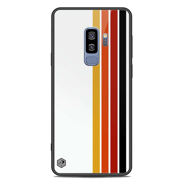 Retro Stripes Series Soft Phone Case - Premium Glass Case - Samsung Galaxy S9 Plus