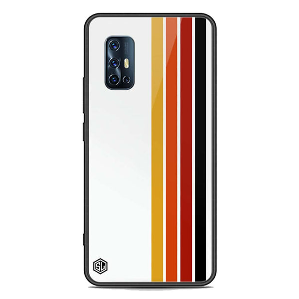 Retro Stripes Series Soft Phone Case - Premium Glass Case - Vivo V17