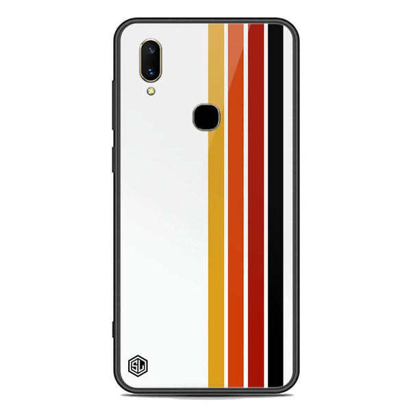 Retro Stripes Series Soft Phone Case - Premium Glass Case - Vivo V11 Pro