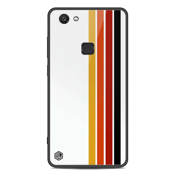 Retro Stripes Series Soft Phone Case - Premium Glass Case - Vivo V7
