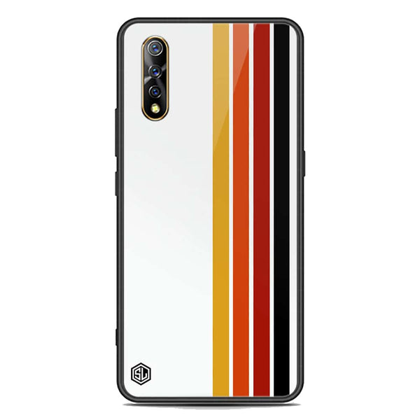 Retro Stripes Series Soft Phone Case - Premium Glass Case - Vivo S1