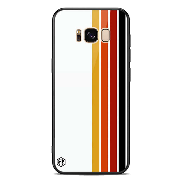 Retro Stripes Series Soft Phone Case - Premium Glass Case - Samsung Galaxy S8