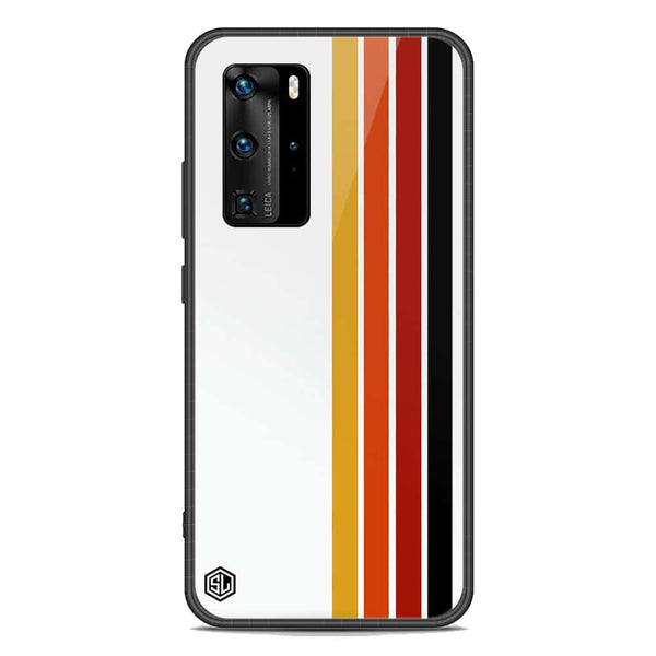 Retro Stripes Series Soft Phone Case - Premium Glass Case - Huawei P40 Pro