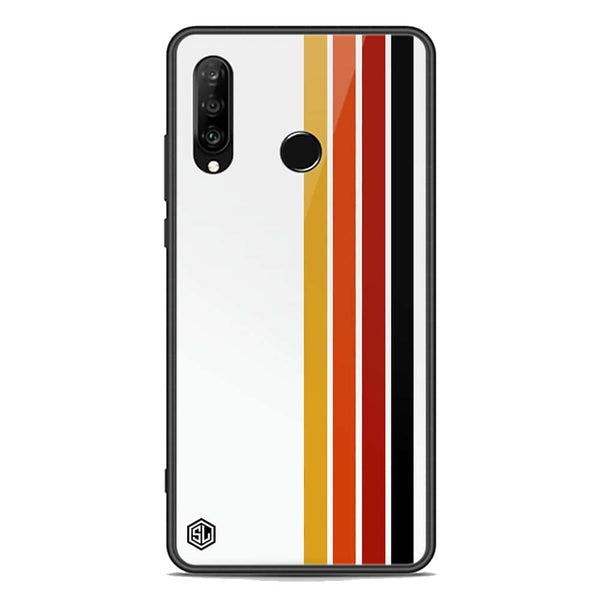 Retro Stripes Series Soft Phone Case - Premium Glass Case - Huawei P30 lite