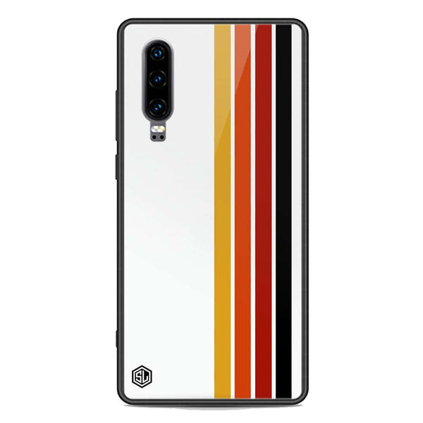 Retro Stripes Series Soft Phone Case - Premium Glass Case - Huawei P30