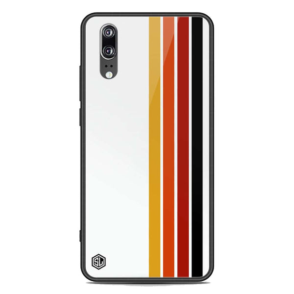 Retro Stripes Series Soft Phone Case - Premium Glass Case - Huawei P20
