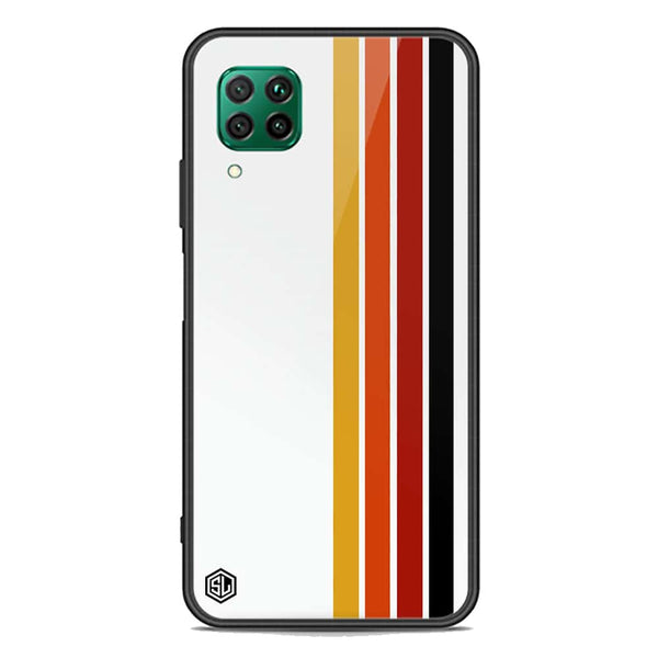 Retro Stripes Series Soft Phone Case - Premium Glass Case - Huawei Nova 7i