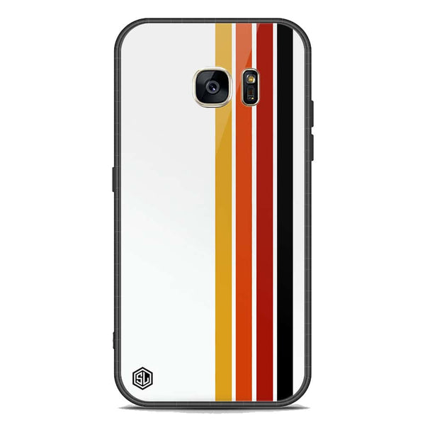 Retro Stripes Series Soft Phone Case - Premium Glass Case - Samsung Galaxy S7