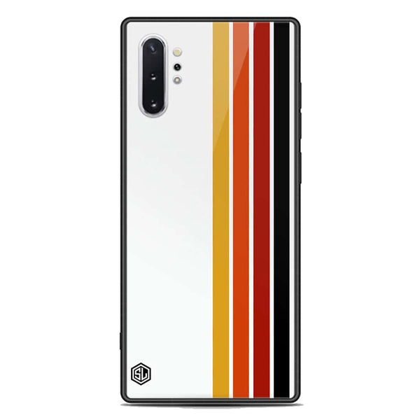 Retro Stripes Series Soft Phone Case - Premium Glass Case - Samsung Galaxy Note 10 Plus