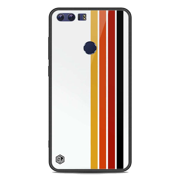 Retro Stripes Series Soft Phone Case - Premium Glass Case - Huawei Honor 8