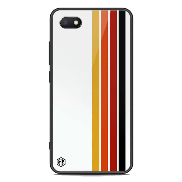Retro Stripes Series Soft Phone Case - Premium Glass Case - Huawei Honor 7S