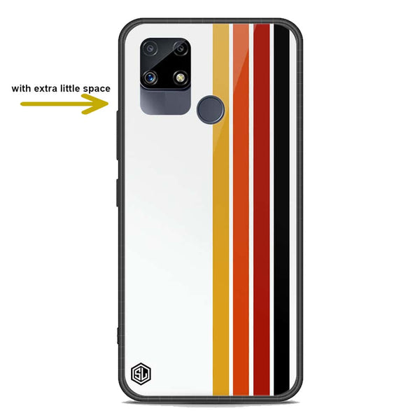 Retro Stripes Series Soft Phone Case - Premium Glass Case - Realme C25s