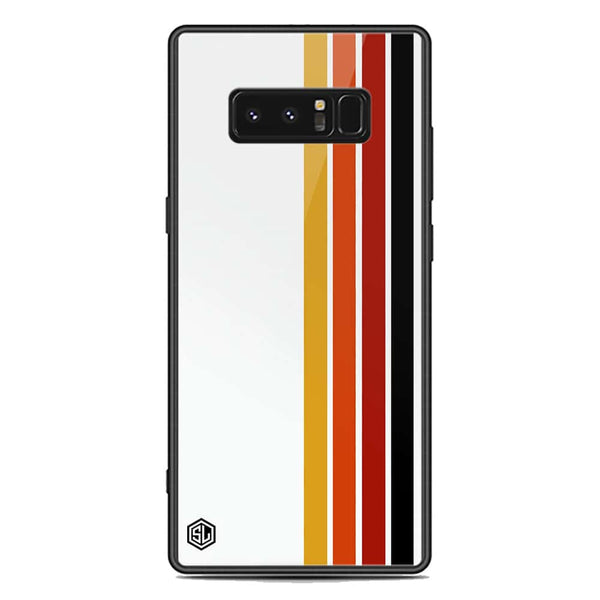 Retro Stripes Series Soft Phone Case - Premium Glass Case - Samsung Galaxy Note 8