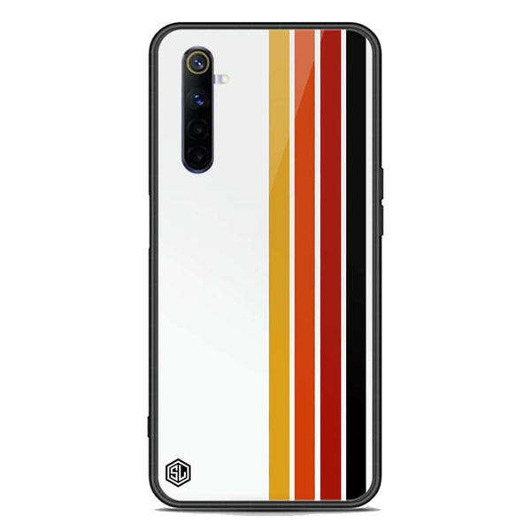 Retro Stripes Series Soft Phone Case - Premium Glass Case - Realme 6