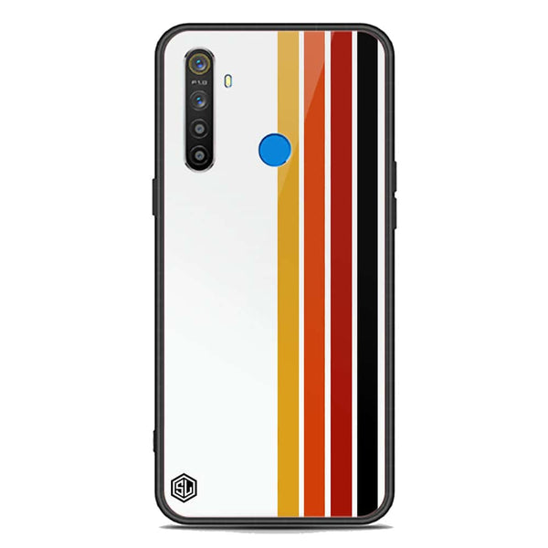 Retro Stripes Series Soft Phone Case - Premium Glass Case - Realme 5i