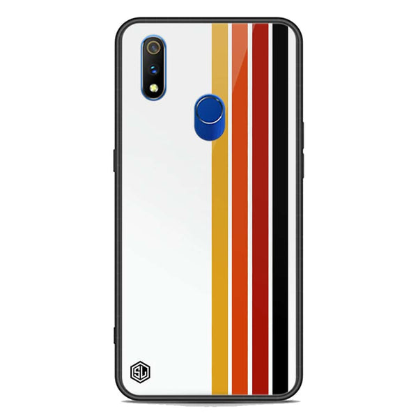 Retro Stripes Series Soft Phone Case - Premium Glass Case - Realme 3 Pro